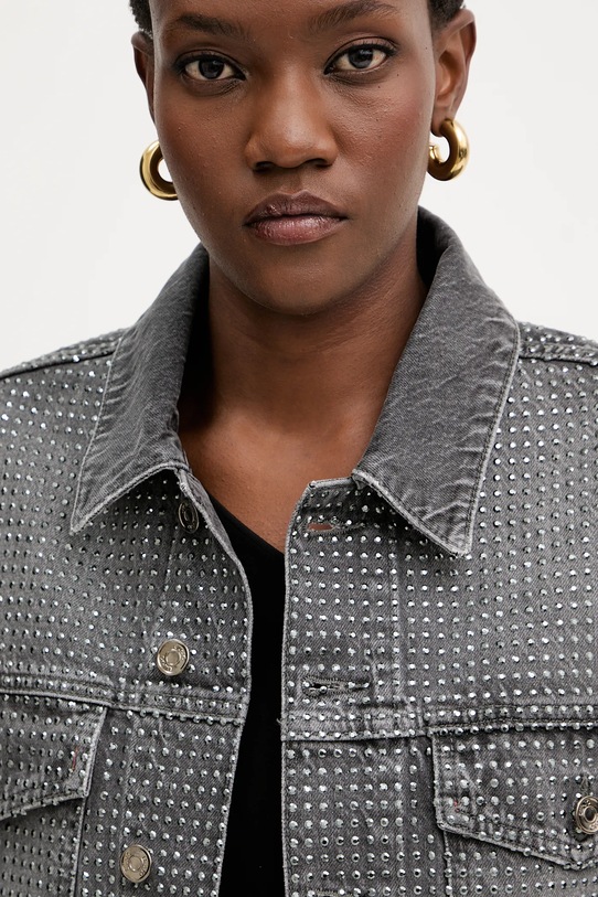 Liu Jo kurtka jeansowa szary UF5088.D5020