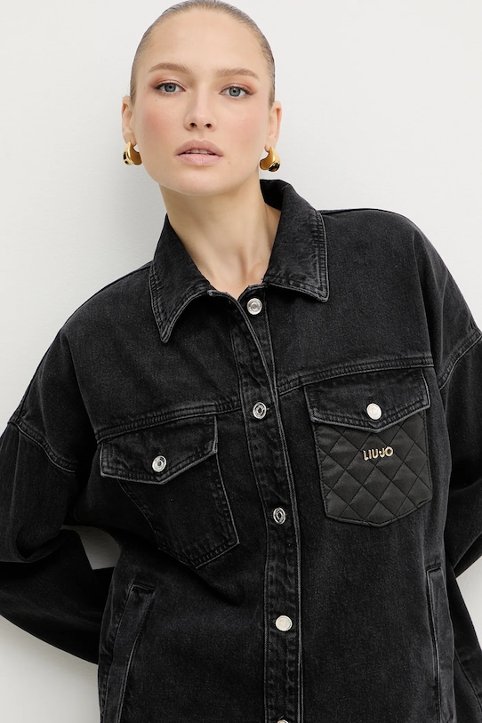 Τζιν μπουφάν Liu Jo μαύρο UF5111.D4927