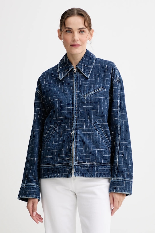 Kenzo kurtka jeansowa niebieski FF62DV2566V3