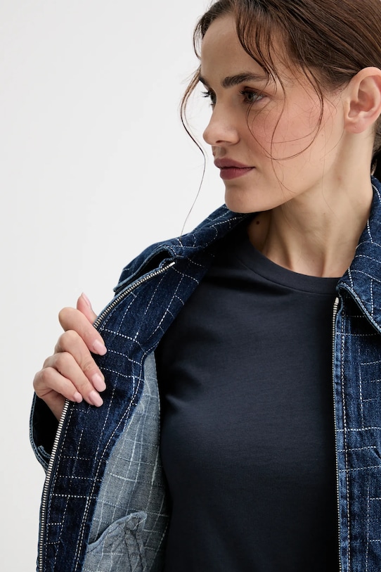 Kenzo kurtka jeansowa FF62DV2566V3