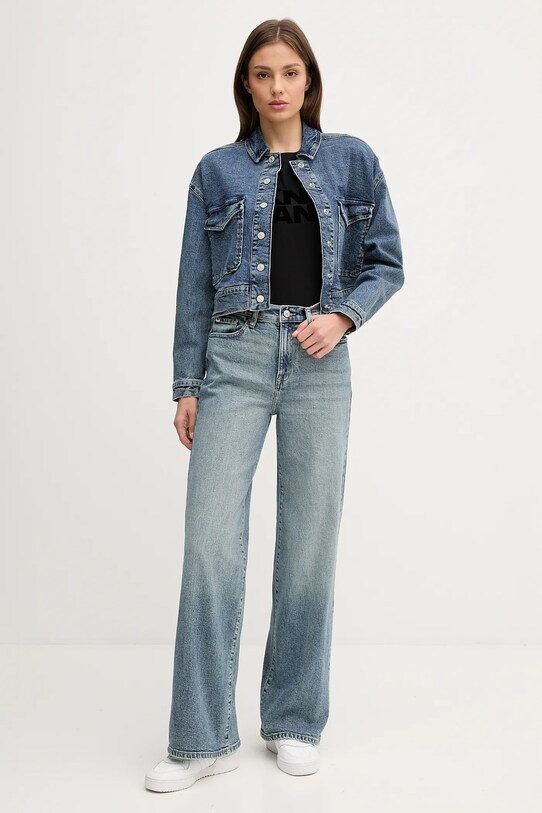 Dkny kurtka jeansowa DJ5J6122 niebieski AW25