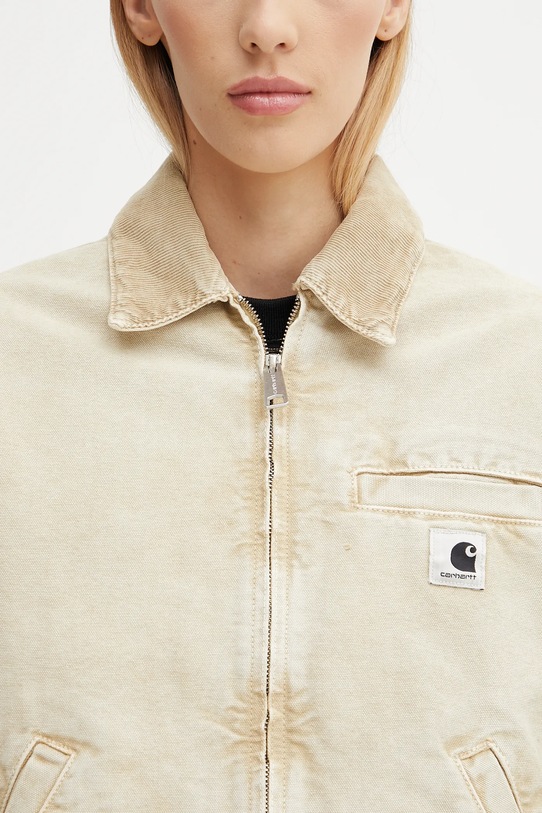 Carhartt WIP kurtka bawełniana W' Emery beżowy I035570.0ME5F