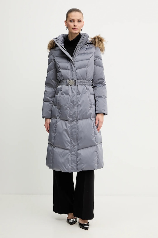 Μπουφάν με επένδυση από πούπουλα Guess MARINA W5BL29.W2802 γκρί NC25