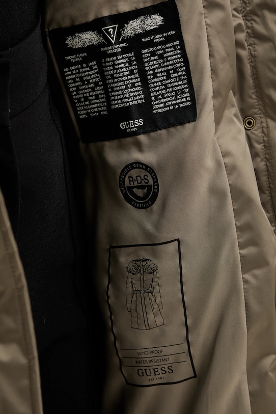 Μπουφάν με επένδυση από πούπουλα Guess MARINA W5BL30.W2802