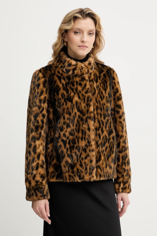 Μπουφάν Guess LUNA χωρίς μόνωση καφέ W5BL65.W3900