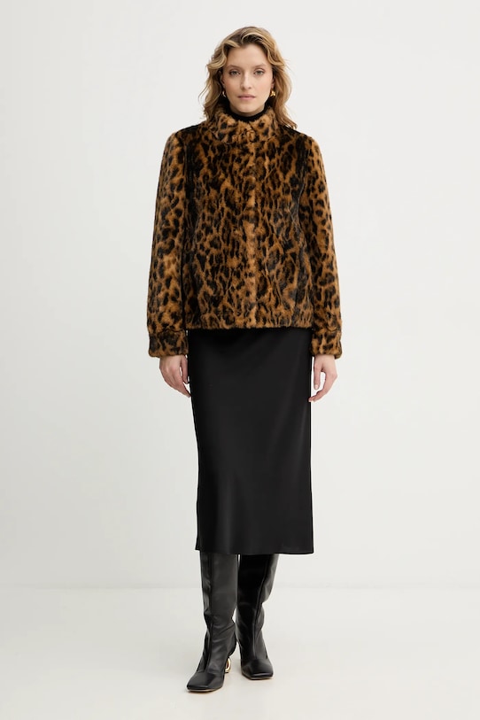 Μπουφάν Guess LUNA W5BL65.W3900 καφέ AW25