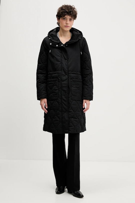 Sisley parka pozostałe czarny 2IRZLN063
