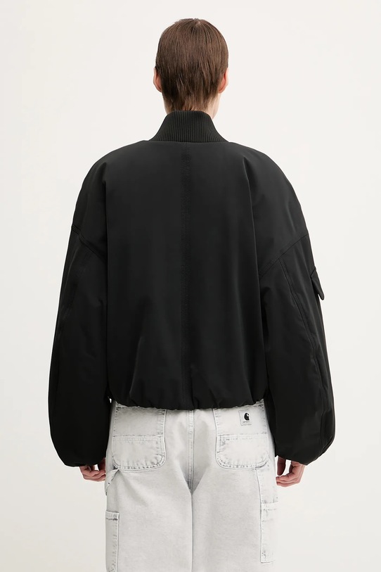 Одяг Куртка GANNI Light Twill Oversized Short Bomber F9180 чорний