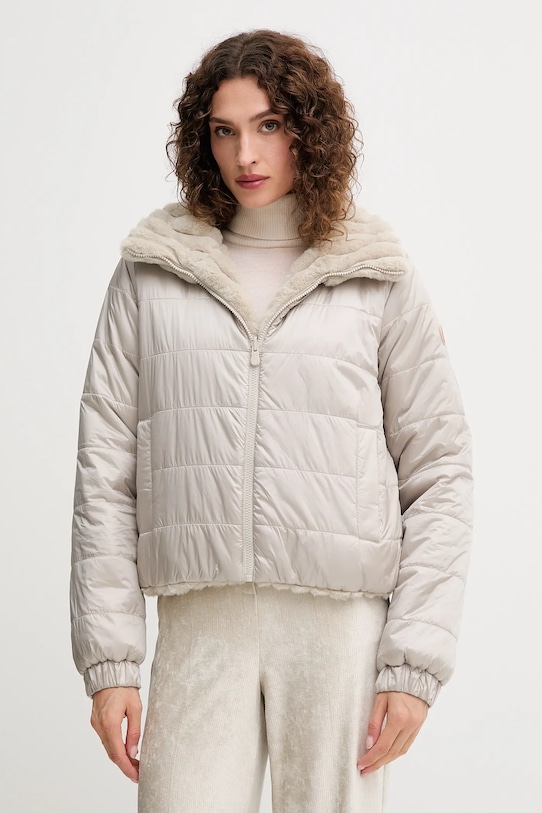 Save The Duck kurtka dwustronna ELINA D31352W.VERY21 beżowy AW25