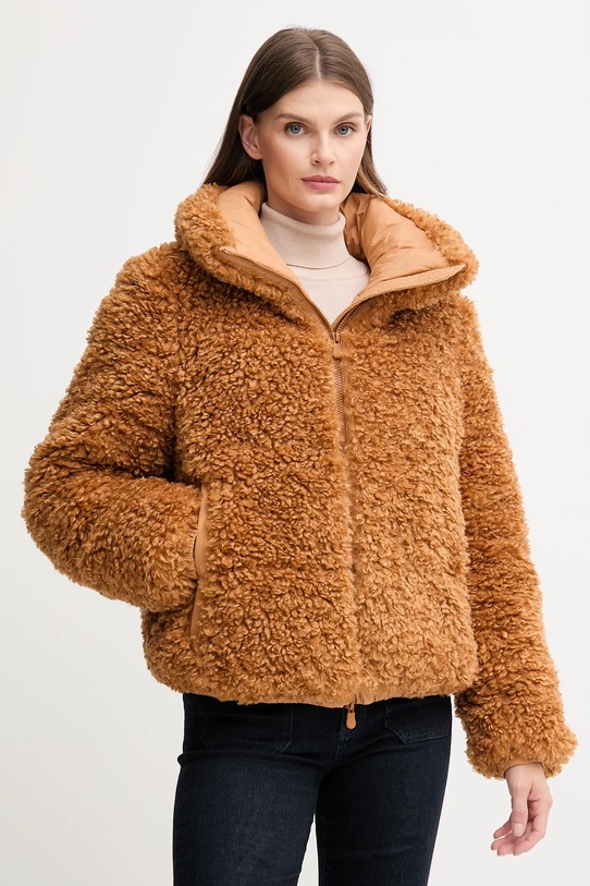 Bunda Save The Duck KENNIE zateplené hnedá D31990W.CURL21