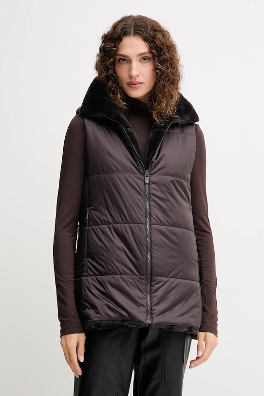 Save The Duck vestă NIVES D82493W.FURY21 maro AW25