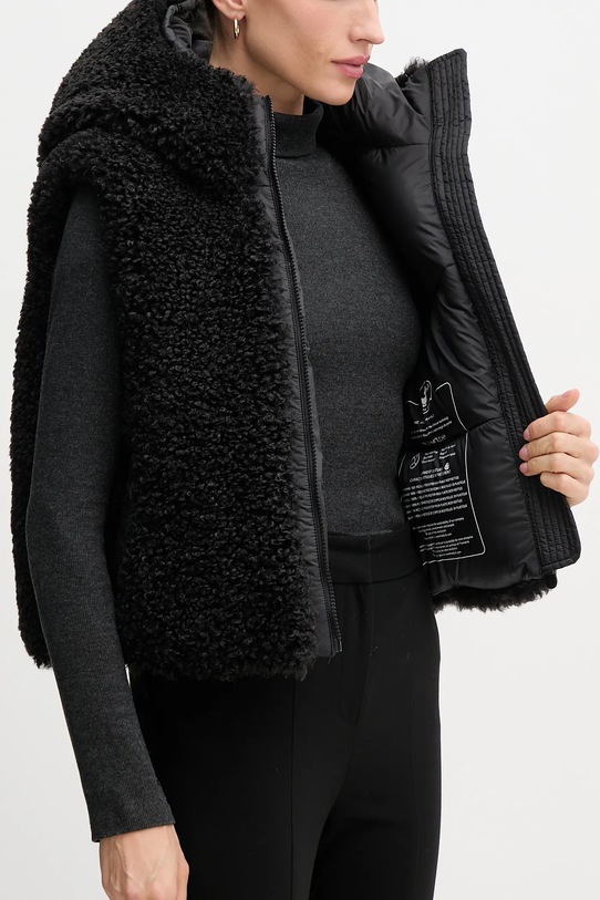 Save The Duck vestă AYLA D82501W.CURL21 negru
