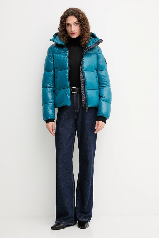 Save The Duck kurtka BIDDY D31989W.LOVE21 turkusowy AW25