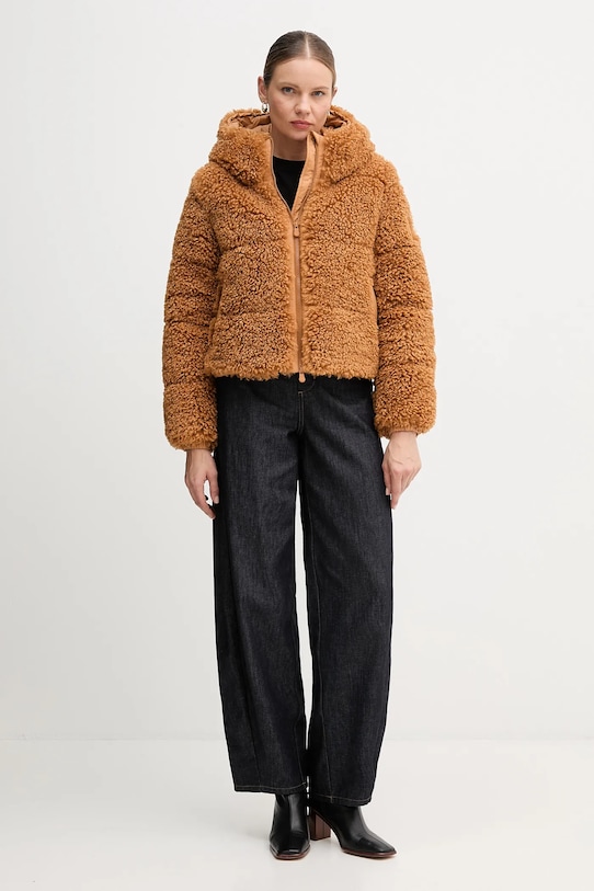 Save The Duck kurtka DADA D32369W.CURL21 brązowy AW25