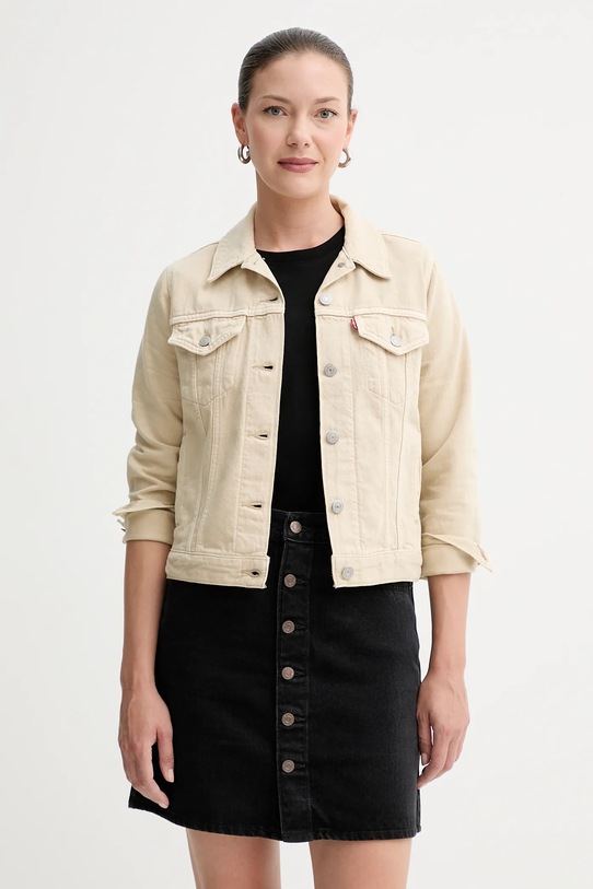Levi's kurtka jeansowa bez kaptura beżowy 29945.0232