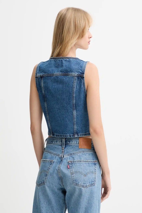 Odzież Levi's kamizelka jeansowa A8682 niebieski