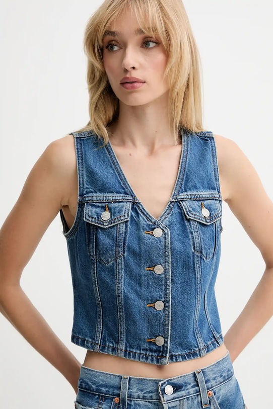 Γιλέκο τζιν Levi's μπλε A8682
