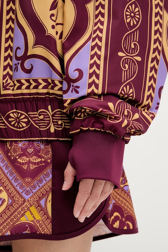 adidas geacă bomber x Farm Rio JL8621 burgundia