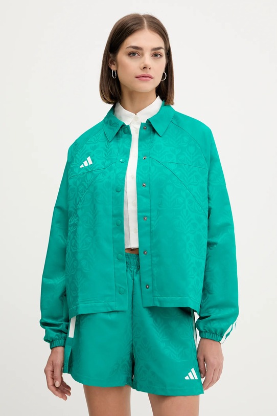 adidas kurtka House of Tiro nieocieplane turkusowy JL9204