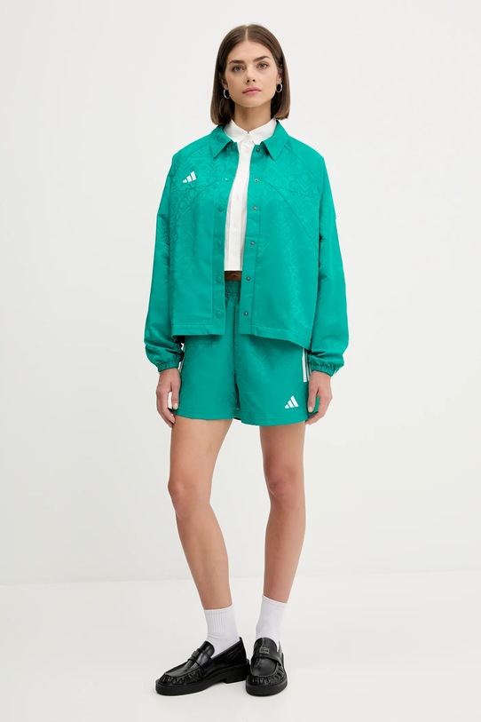 adidas kurtka House of Tiro JL9204 turkusowy AW25