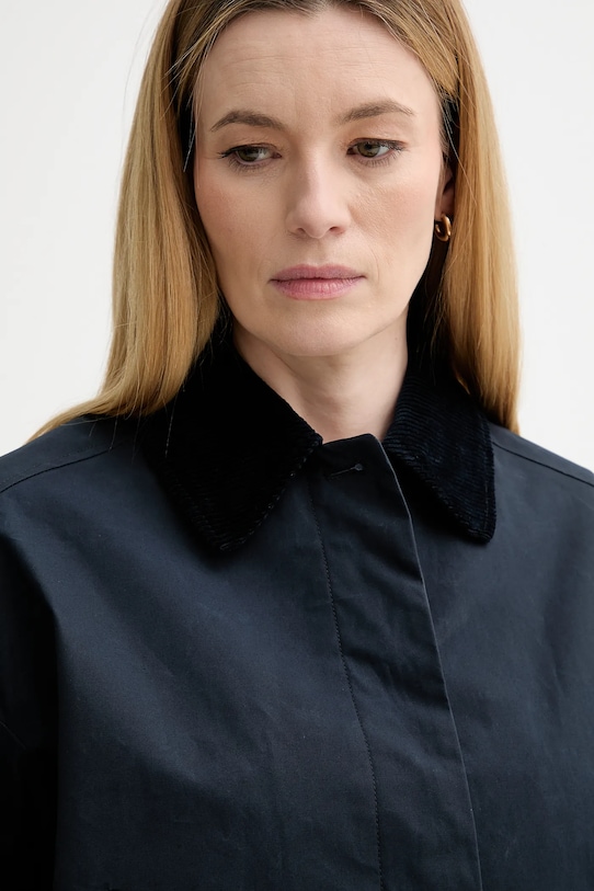 Бавовняна куртка A.P.C. Veste Becca темно-синій COHIL.F02990