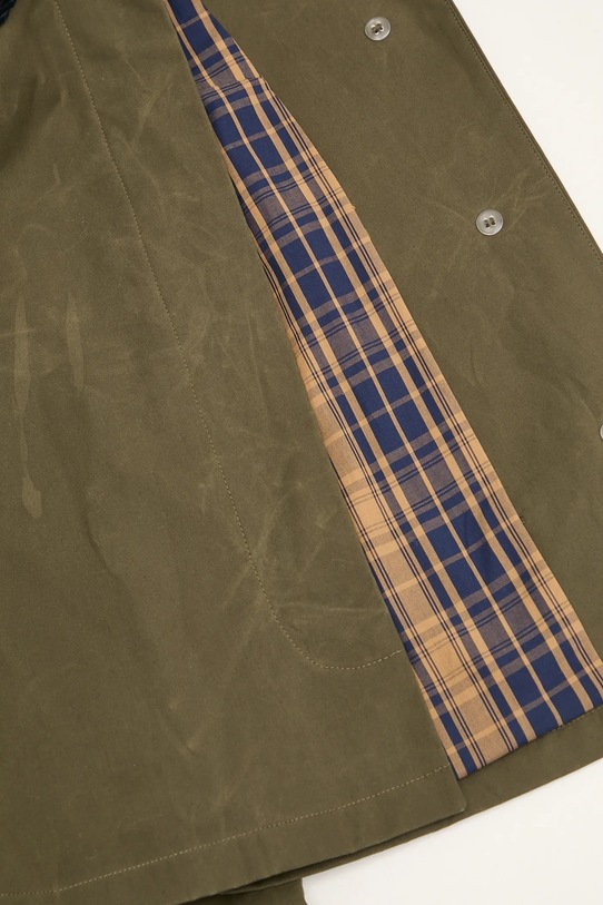 A.P.C. kurtka bawełniana Veste Becca COHIL.F02990 zielony