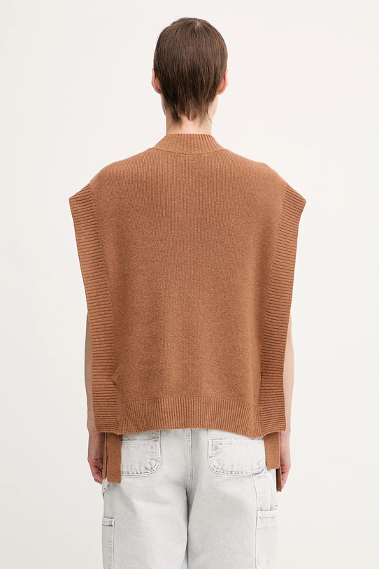 Одежда Шерстяной жилет A.P.C. Pull Mathilde WOASA.F23430 коричневый