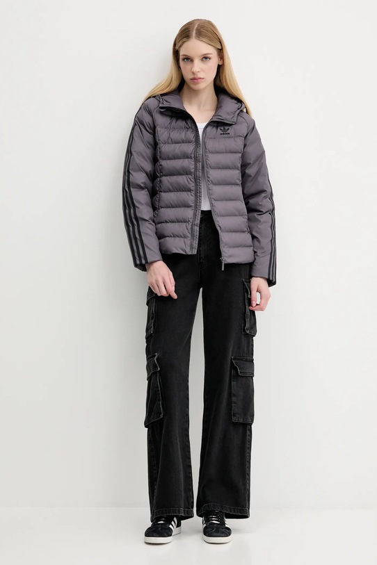 adidas Originals geacă Slim Jacket JX2938 gri AW25