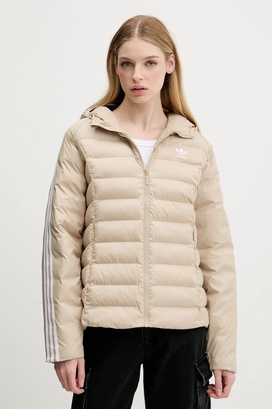 Μπουφάν adidas Originals Slim Jacket άλλο μπεζ JX2940