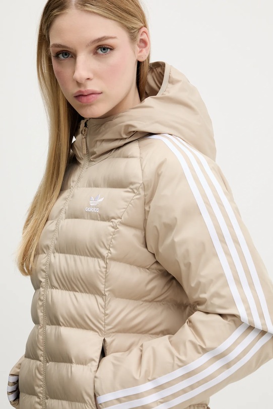 Μπουφάν adidas Originals Slim Jacket μπεζ JX2940