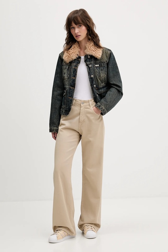 Guess Originals kurtka jeansowa W5BN48.D4XYG granatowy AW25