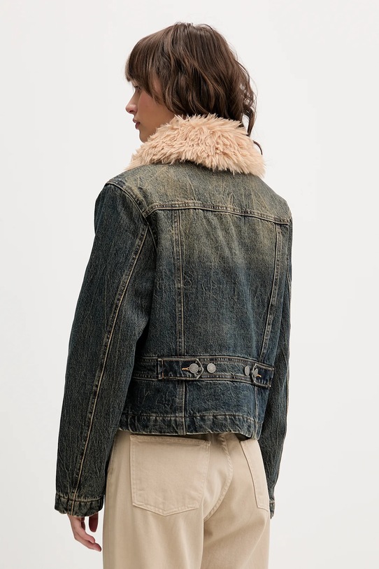 Odzież Guess Originals kurtka jeansowa W5BN48.D4XYG granatowy