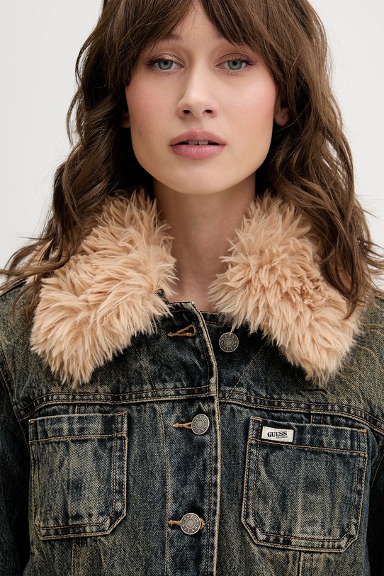 Guess Originals kurtka jeansowa granatowy W5BN48.D4XYG