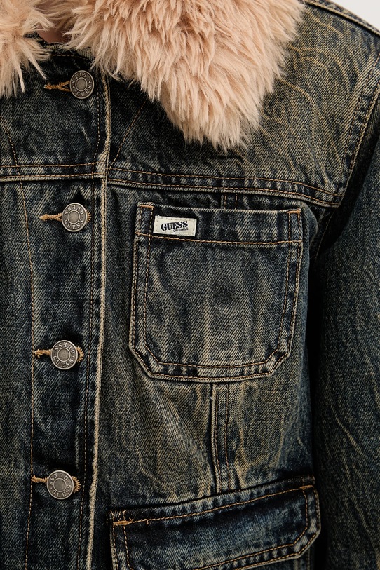 Guess Originals kurtka jeansowa W5BN48.D4XYG granatowy
