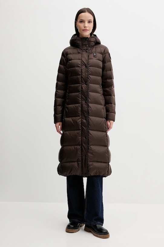 Blauer geacă de puf ANITA cu captuseala maro BLDK03101