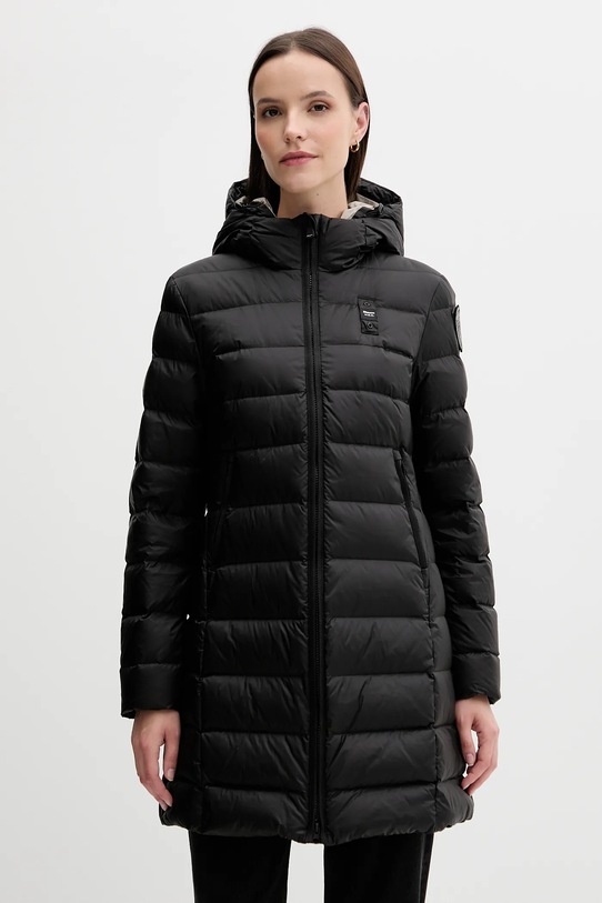 Péřová bunda Blauer AGNES s podšívkou černá BLDK03102