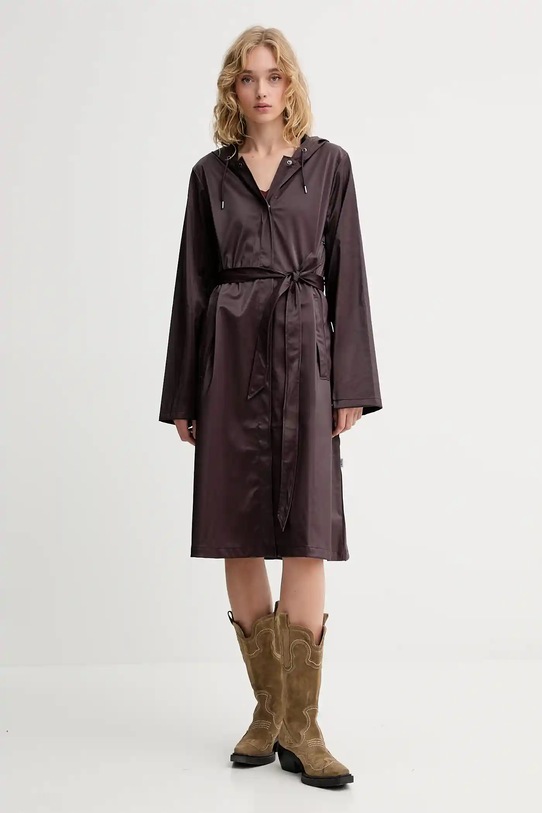 Rains geacă 12040 A-Line Longer W Jacket necaptusit violet 12040.
