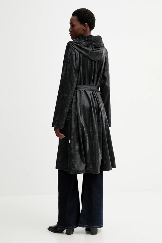 Odzież Rains kurtka 12040 A-Line Longer W Jacket 12040. czarny