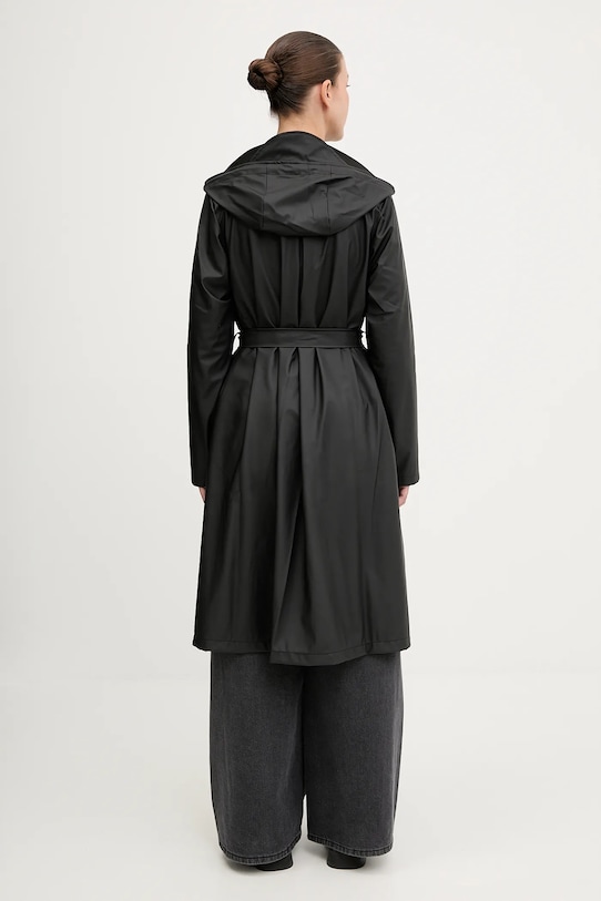 Одяг Куртка Rains 12040 A-Line Longer W Jacket 12040. чорний