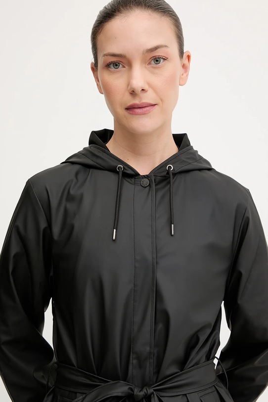 Яке Rains 12040 A-Line Longer W Jacket черен 12040.