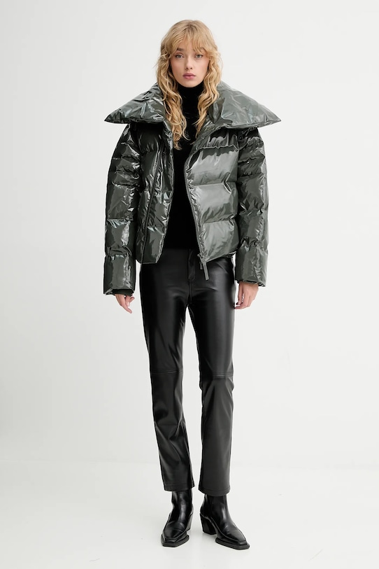 Rains rövid kabát 17230 Alta Vision Short Puffer Jacket 17230 zöld AW25