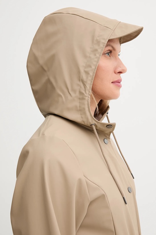 Rains rövid kabát 18130 Curve Long Jacket bézs 18130.133