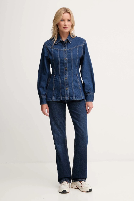 Pepe Jeans kurtka jeansowa niebieski PL4024328