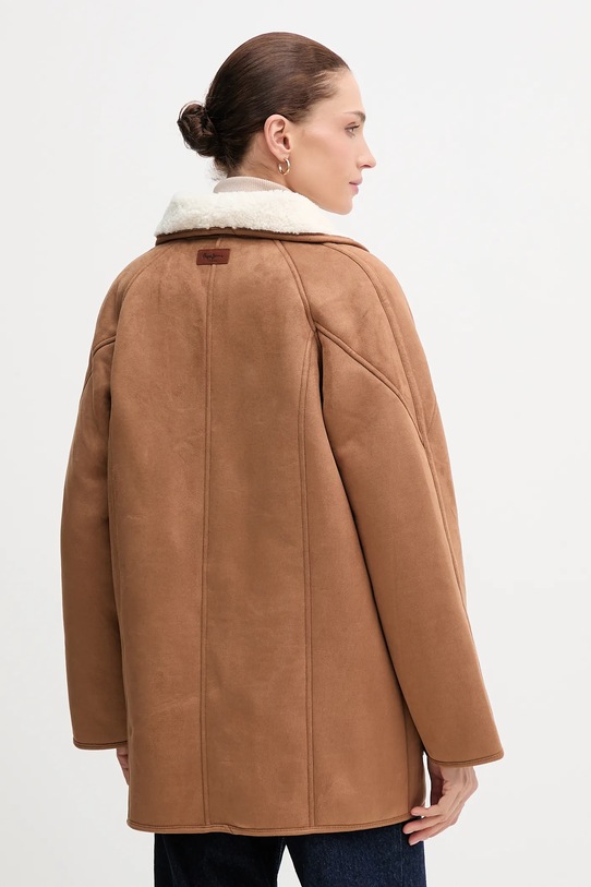 Odzież Pepe Jeans płaszcz PL4024362 brązowy