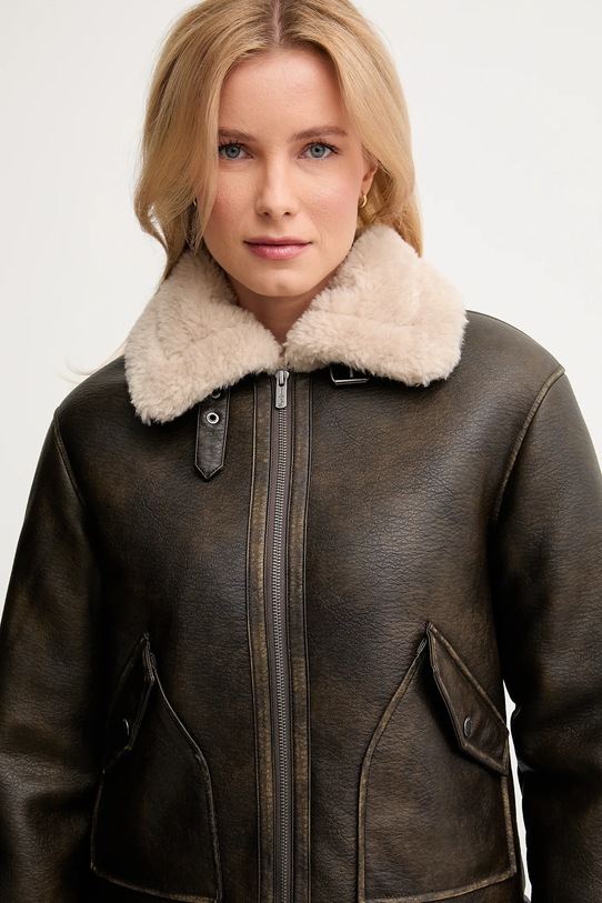 Pepe Jeans kurtka brązowy PL4024365