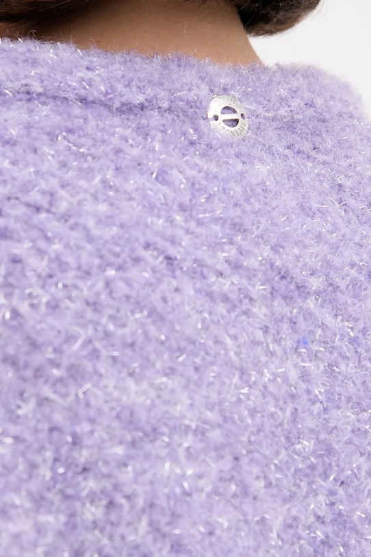 Twinset kardigan z domieszką wełny 252AP3071 fioletowy