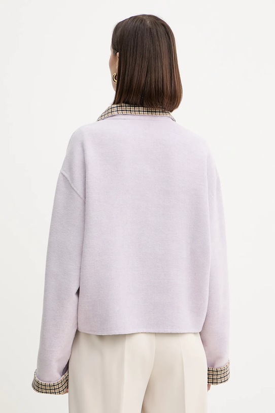 Twinset kurtka dwustronna z wełną 252AP2090 beżowy