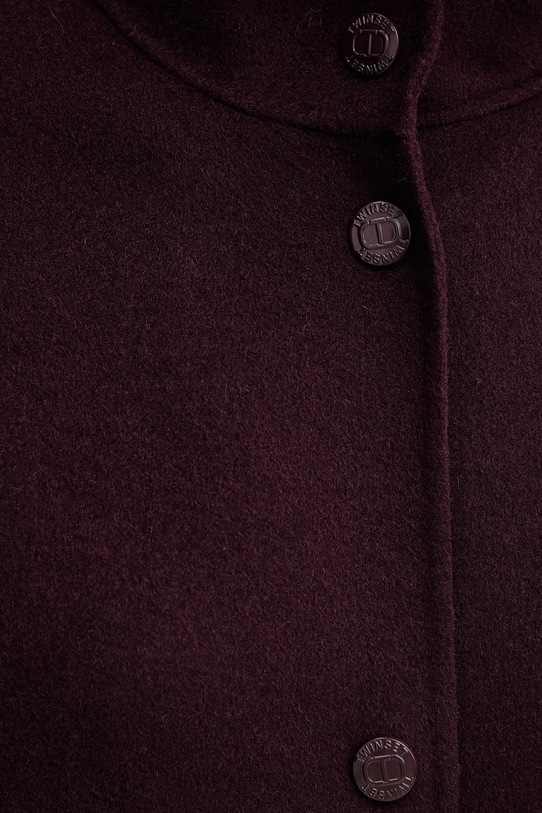 Twinset gyapjú dzseki burgundia 252TP2071