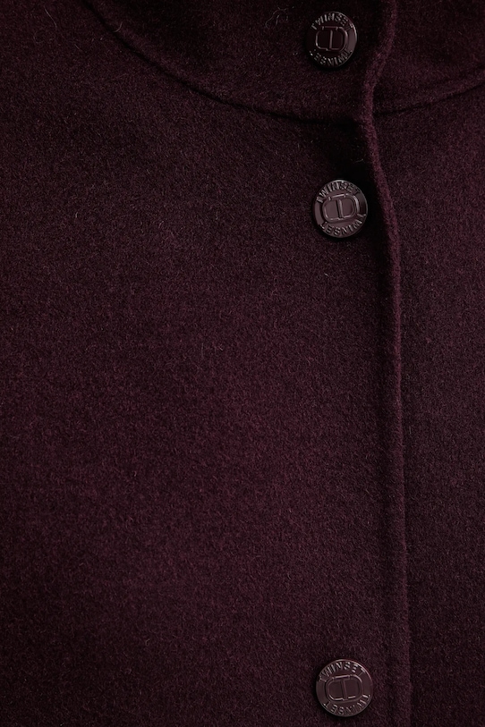 Vunena jakna Twinset bordo 252TP2071