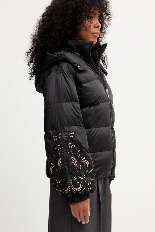 Μπουφάν με επένδυση από πούπουλα Twinset μαύρο 252TP2431